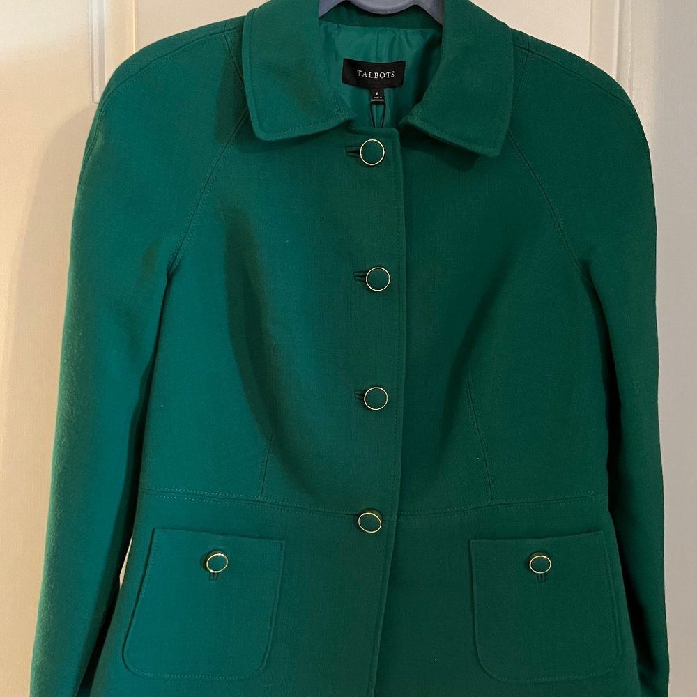NWT Talbots Blazer Green Size 8